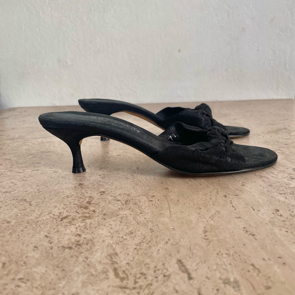 DONALD J PLINER Italian Made Open Toe Kitten Heel Slides